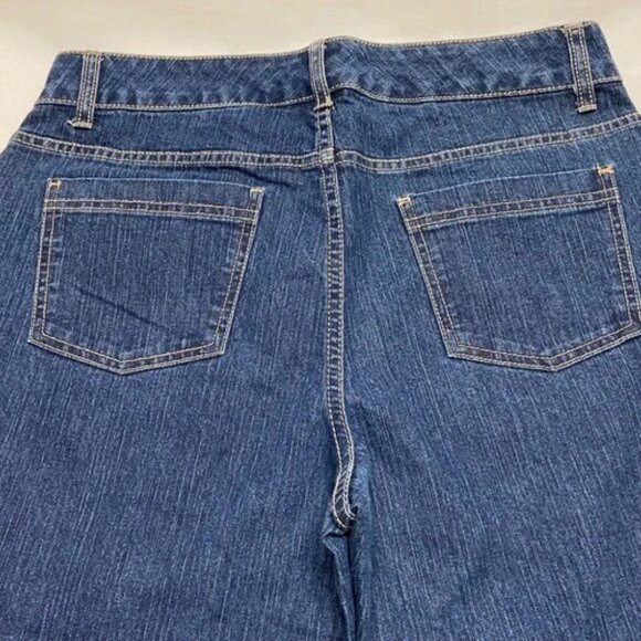 Christopher & Banks Jeans Women's 8 Long Blue Modern Fit Dark Wash Denim EUC - Picture 12 of 13